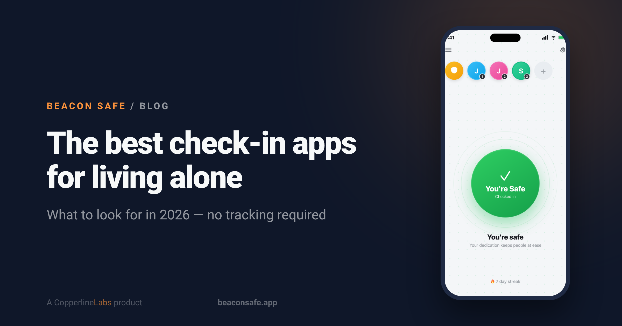 The best check-in apps for people who live alone in 2026 — Beacon Safe blog