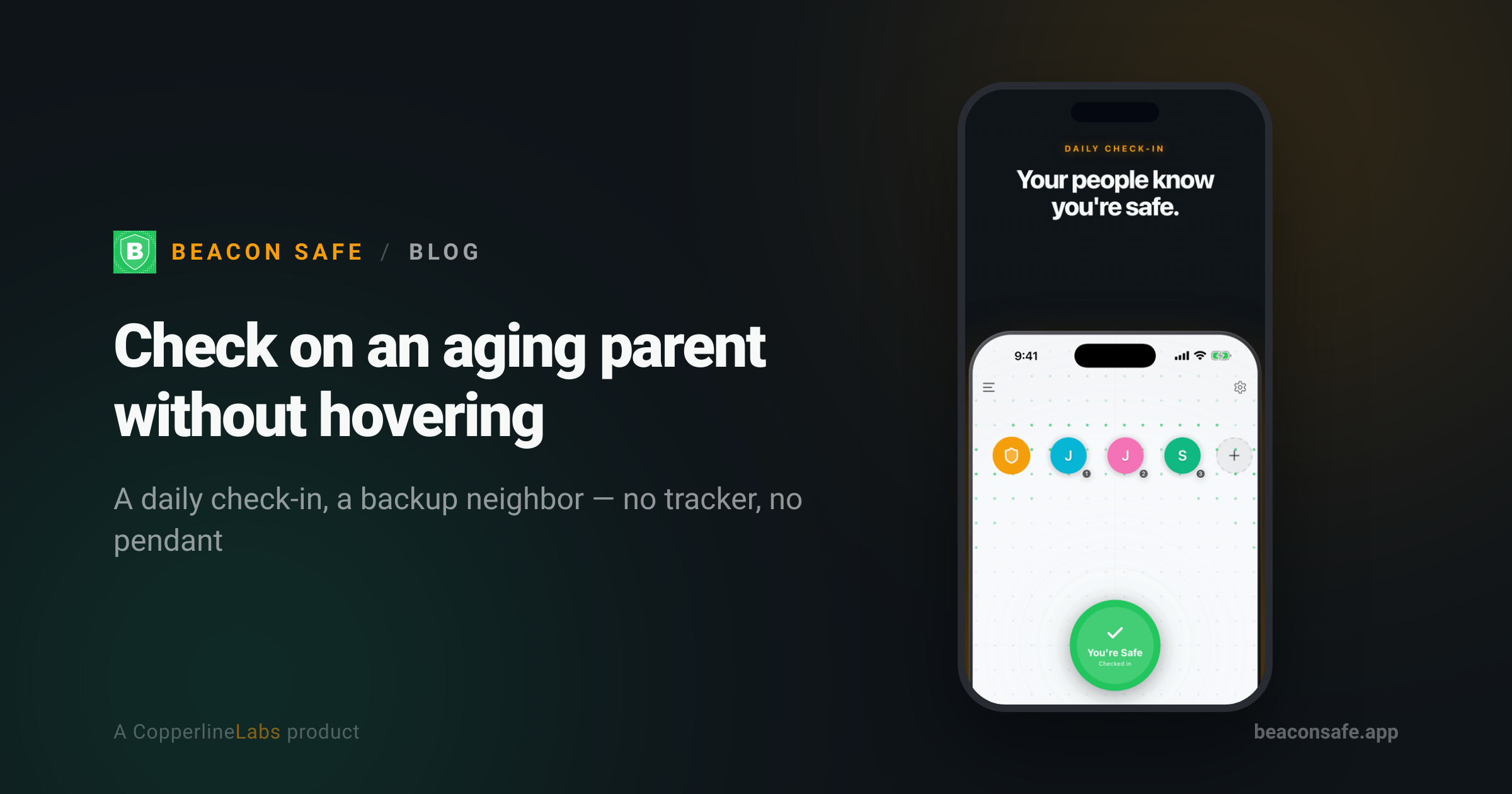 How to check on an aging parent living alone without hovering, on Beacon Safe